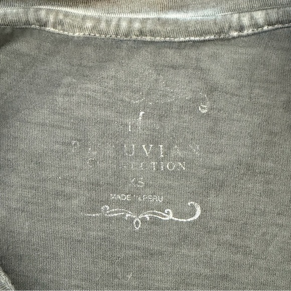 Peruvian Connection Women's Vintage Crewneck Tee Gray Size XS - Picture 5 of 6
